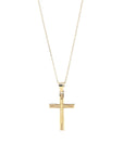 Baikalla Jewelry 14K Pure Yellow Gold Pendant Pendant Only 14k Yellow Gold Cross Charm Necklace