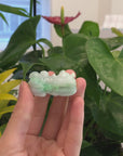 Genuine Burmese Green Jadeite Jade PiXiu Pendant Necklace