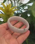 Genuine Burmese Jadeite Bracelet Jade Oval Bangle (57.6 mm) 