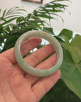 Baikalla "Classic Bangle" Natural Burmese Green Jadeite Jade Bangle ( 57.61 mm ) 