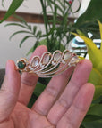 18k Rose Gold Ice Jadeite Jade Phoenix Bracelet Bangle & Diamonds (High Jewelry)