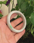 Baikalla™ "Classic Bangle" Genuine Burmese Green Jadeite Jade Bangle Bracelet (57.12 mm) 