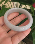 Genuine Burmese Lavender Jade Jadeite Bangle Bracelet(57.35mm) 