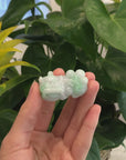 Genuine Burmese Green Jadeite Jade PiXiu Pendant Necklace