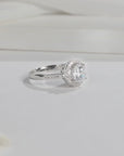 Baikalla™ "Annie" Sterling Silver Moissanite 6 Prong Promise Ring