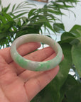 Baikalla™ "Classic Bangle" Genuine Jadeite Jade Green Bangle Bracelet (55.84mm)