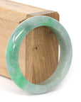 Baikalla Jewelry Jadeite Jade Bangle Bracelet Baikalla "Classic Bangle" Apple Green Natural Burmese Jadeite Jade Bangle ( 53.81mm ) 