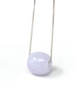 Baikalla Jewelry Jade Pendant Necklace Baikalla™ "Good Luck Button" Necklace Real Lavender Jade Lucky TongTong Pendant Necklace