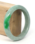 Baikalla Jewelry Jadeite Jade Bangle Bracelet Genuine Burmese Forest Green Jadeite Jade Bangle Bracelet (60.57 mm) 