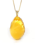 Baikalla Jewelry Gemstone Ring Baikalla™ Sterling Silver Exquisite Poland Amber Pendant