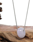 Baikalla Jewelry Jade Pendant Necklace Baikalla "Good Luck Button" Necklace Lavender Jadeite Jade Lucky Tong Tong Necklace