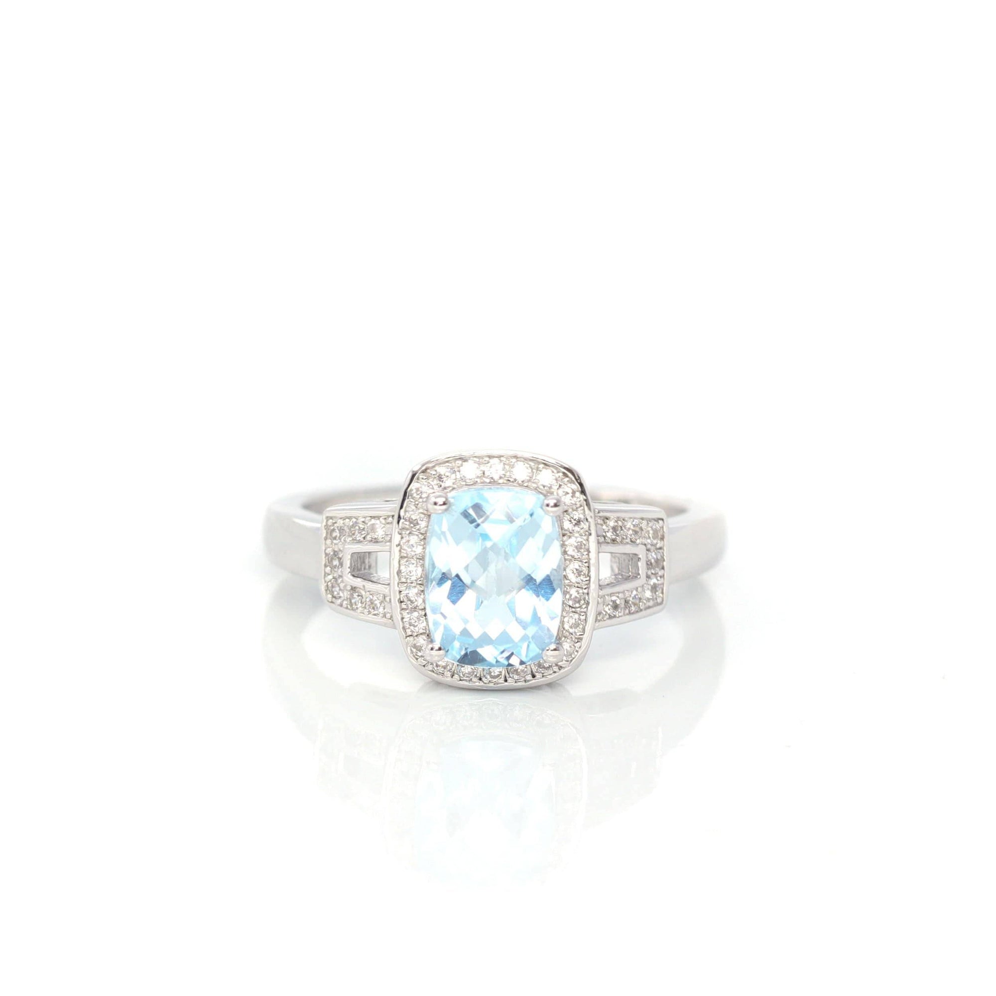 Baikalla Jewelry Gemstone Ring 6 Baikalla™ Sterling Silver Sky Blue Topaz Ring