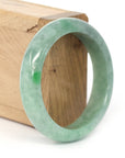 Baikalla Jewelry Jadeite Jade Bangle Bracelet Baikalla "Classic Bangle" Deep Green Natural Burmese Jadeite Jade Bangle ( 56.06mm )