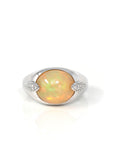 Baikalla Jewelry Gold Opal Ring 8 Baikalla™ "Charlotte" 18K Gold Ethiopian Opal Men's Ring