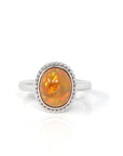 Baikalla Jewelry Gold Opal Ring 8 Baikalla™ "Charlotte" 18K Gold Ethiopian Opal Rope Ring