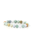 Baikalla Jewelry jade beads bracelet Genuine Jadeite Jade Round Multiple Colors Beads Bracelet ( 8 mm )