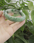 Baikalla Green Classic Real Jadeite Jade Bangle Bracelet (63.61mm) 