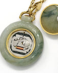 Baikalla Jewelry genuine jadeite carving Genuine Burmese Ice Jadeite Jade Pocket Watch (Art & Collectibles) (WA1)