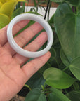 Baikalla™ "Classic Bangle" Genuine Burmese Light Green Jadeite Jade Bangle Bracelet (57.6mm) 