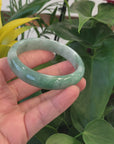 Baikalla "Classic Bangle" Forest Green Genuine Jadeite Jade Bangle (59.45 mm) 