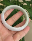 Genuine Burmese Lavender Jade Jadeite Bangle Bracelet ( 63.5mm )