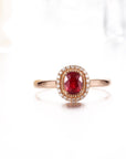 Baikalla Jewelry Gold Ruby Ring Baikalla™  18k Rose Gold & Natural Ruby Ring (0.52 ct ) with Diamonds