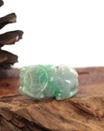 Baikalla Jewelry genuine jadeite carving Genuine Burmese Green Jadeite Jade PiXiu Pendant Necklace