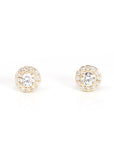 Baikalla Jewelry Gold Gemstone Earrings 14k White Gold Baikalla™ 14k Classic White Gold Natural Diamond Earrings