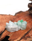 Baikalla Jewelry genuine jadeite carving Pendant Only Baikalla™ Pi Xiu Genuine Burmese apple green Jadeite Jade PiXiu Pendant Necklace (FengShui Lucky)