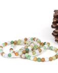 Baikalla Jewelry jade beads bracelet Genuine Jadeite Jade Round Multiple Colors Beads Bracelet ( 7 mm )