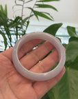 Genuine Burmese Lavender Jade Jadeite Bangle Bracelet(57.7mm) T161