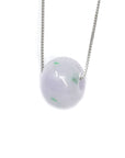 Baikalla Jewelry Jade Pendant Necklace Baikalla™ "Good Luck Button" Necklace Real Lavender Jade Lucky KouKou Pendant Necklace