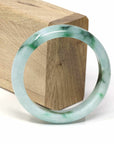 Baikalla Jewelry Jadeite Jade Bangle Bracelet Genuine Burmese Jadeite Jade Bangle Bracelet (56.2 mm) 