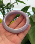 Baikalla Purple Lavender Natural Jadeite Jade Bangle ( 60.44 mm )