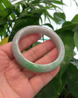 Baikalla™ "Classic Bangle" Genuine Jadeite Jade Apple Green Bangle Bracelet (57.94 mm) 