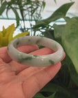 Genuine Burmese Jadeite Jade Bangle Bracelet (56.2 mm) 