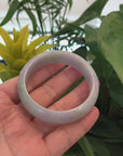 Genuine Lavender-Green Jadeite Jade Bracelet Bangle (55.62 mm) 