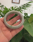 Baikalla "Classic Bangle" Green Natural Burmese Jadeite Jade Bangle (58.09mm) 