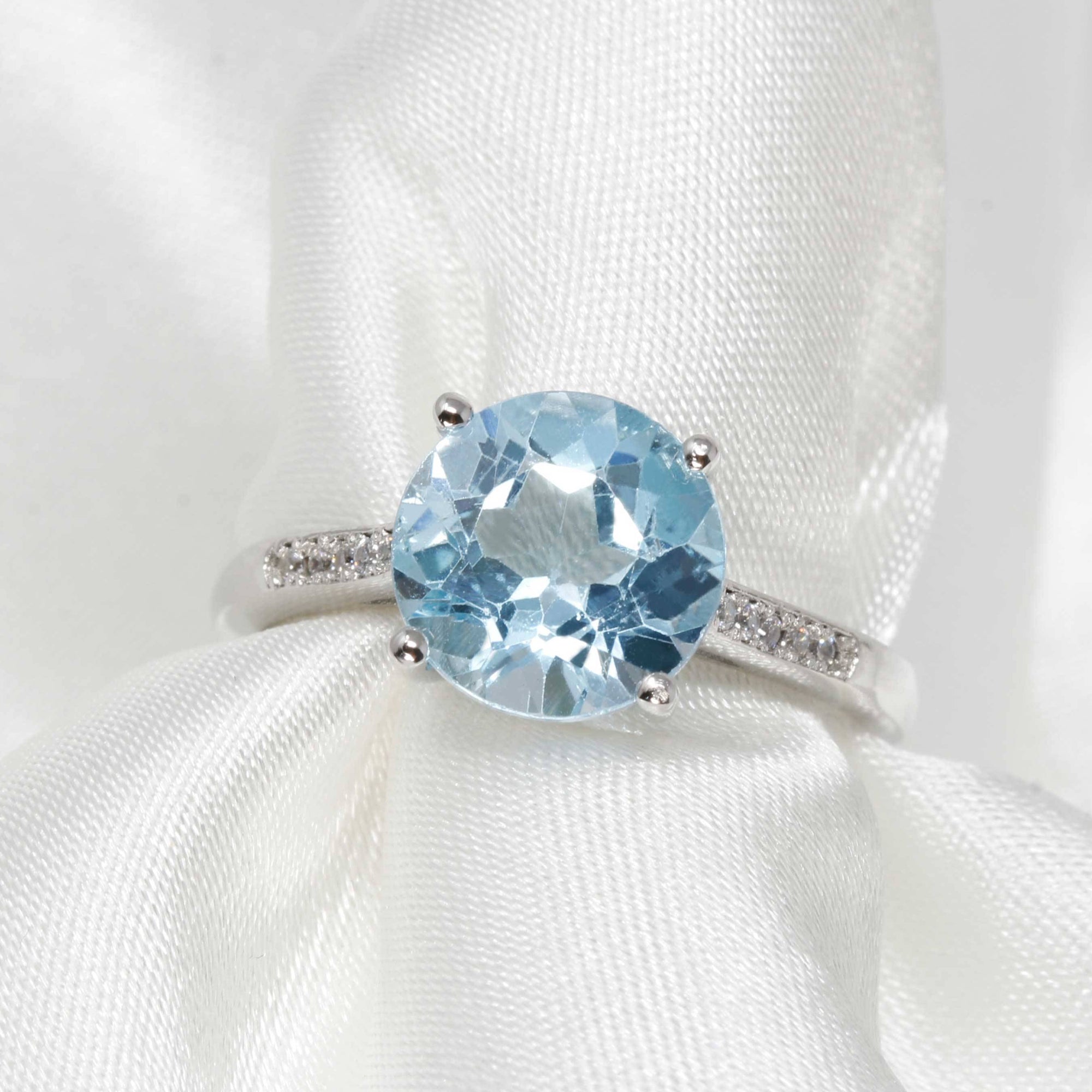 Baikalla Jewelry Gemstone Ring Baikalla™ Sterling Silver Sky Blue Topaz Ring