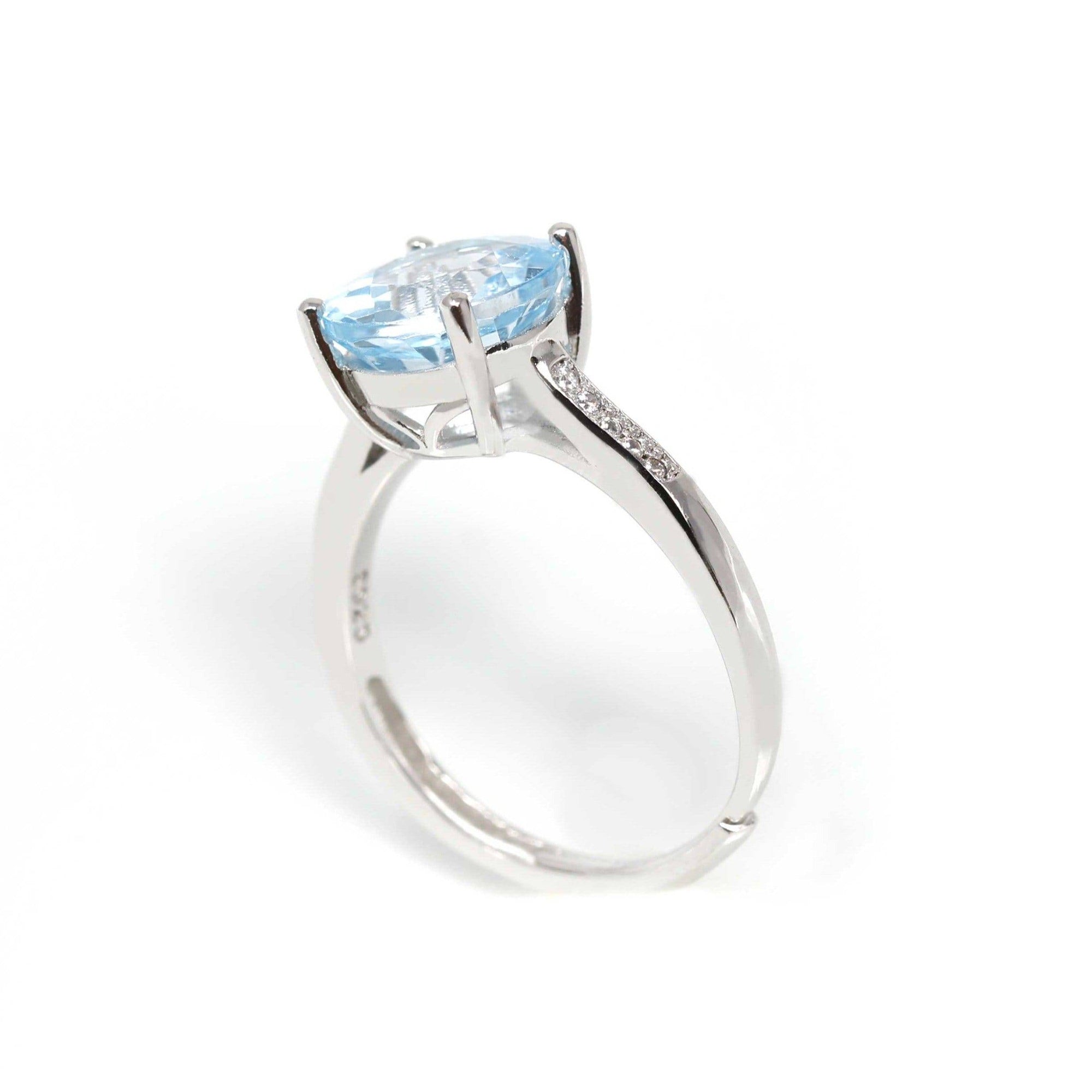 Baikalla Jewelry Gemstone Ring Baikalla™ Sterling Silver Sky Blue Topaz Ring