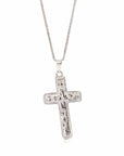 Baikalla Jewelry 24K Pure Yellow Gold Pendant 18K White Gold Cross Pendant Necklace With Diamond