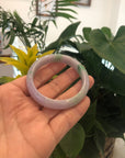 Baikalla Jewelry Jadeite Jade Bangle Bracelet Genuine Burmese Lavender & Green Jadeite Jade Bangle Bracelet ( 53.38 mm ) 