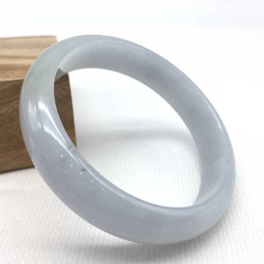 Baikalla Jewelry Jadeite Jade Bangle Bracelet Genuine Burmese Lavender Jade Jadeite Bangle Bracelet (58.8mm)#SZ1003