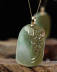 Baikalla Baikalla High-End Genuine Jadeite Jade Dragon Pendant Necklace ( Collectibles )