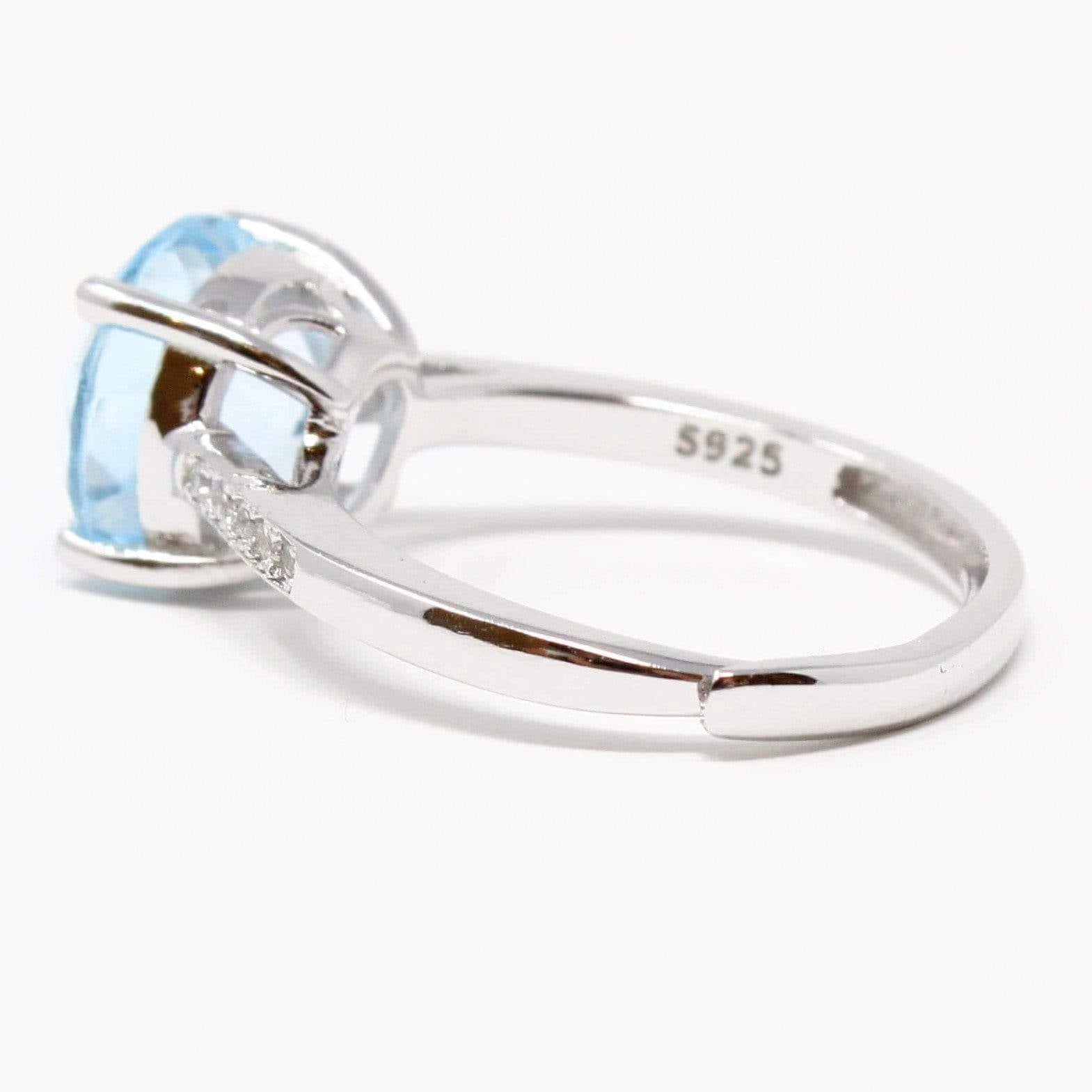 Baikalla Jewelry Gemstone Ring Baikalla™ Sterling Silver Sky Blue Topaz Ring