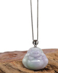 Baikalla Jewelry Jade Buddha Pendant Baikalla™ "Laughing Buddha" Genuine Lavender Jadeite Jade Buddha Pendant Necklace