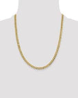 Baikalla Jewelry 14K Yellow Gold Chain 14K Yellow Gold 5.1 mm Flat Cuban Chain with Lobster Clasp