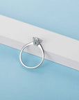 Baikalla Baikalla™ "Gaia" Sterling Silver Moissanite 6 Prong 1ct Promise Ring