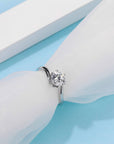 Baikalla Baikalla™ "Sophie" Sterling Silver Moissanite 6 Prong 1ct Promise Ring