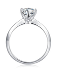 Baikalla Sterling Silver Moissanite Ring Baikalla™ "Layla" Sterling Silver Moissanite Luxury 1.5 CT 6 Prong Promise Ring